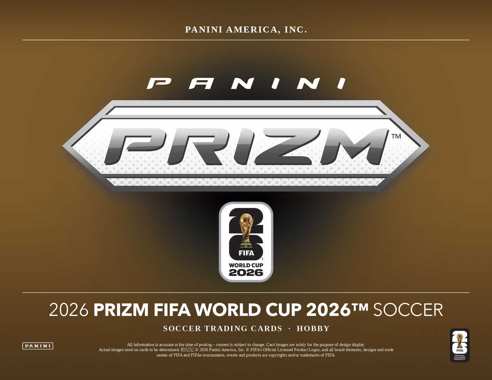 2026 Panini Prizm FIFA World Cup Hobby Box  Banner