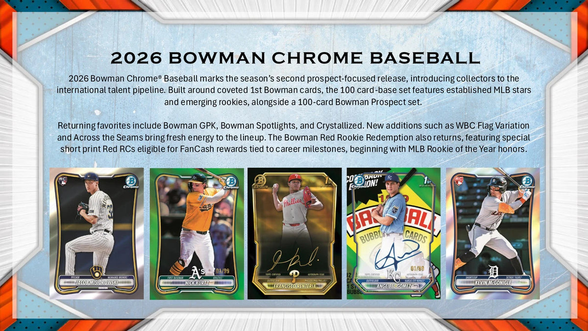 2026 Bowman Chrome Baseball Mega Detail