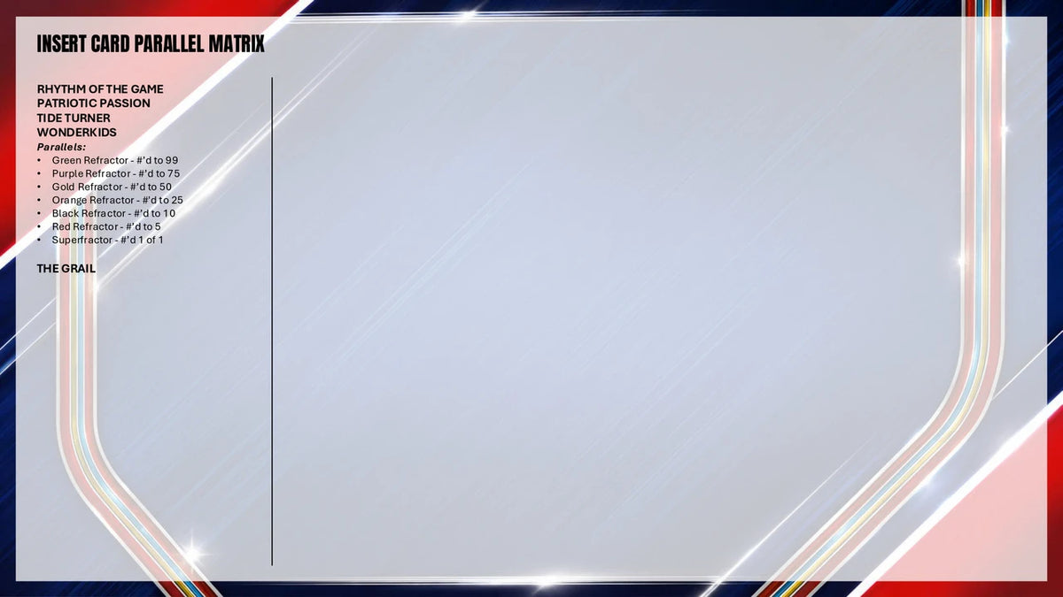 2026 Topps Chrome MLS Soccer Insert Card Parallel Matrix