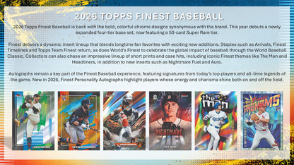2026 Topps Finest Baseball Detail