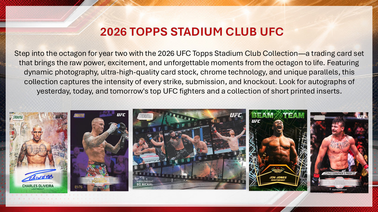 2026 Topps UFC Stadium Club Banner