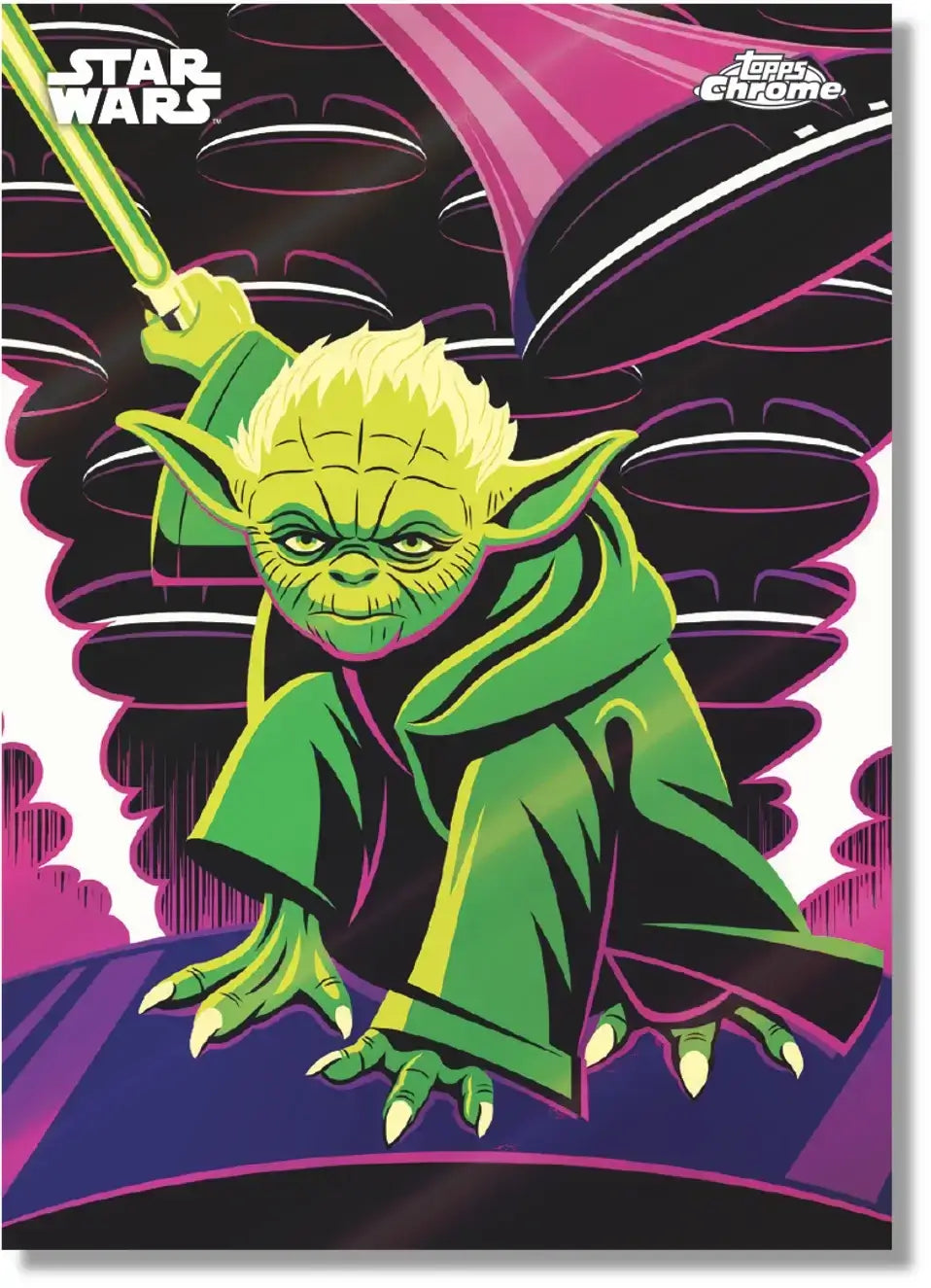 2025 Topps Chrome Star Wars - Hobby Box Yoda Card