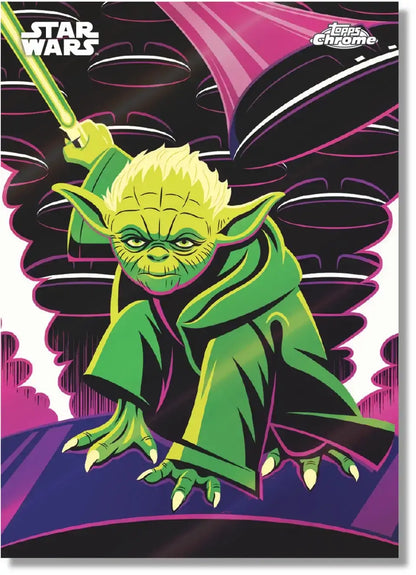 2025 Topps Chrome Star Wars - Hobby Box Yoda Card