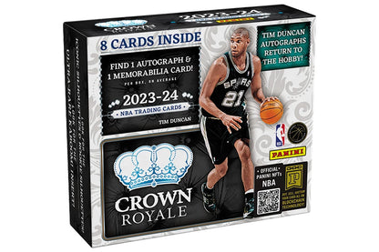 2023/24 Panini Crown Royale Basketball Hobby Box (8 kartu per box) - 1 autograph per box