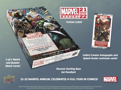 2021/22 Upper Deck Marvel Annual Hobby Pack (5 kartu per pack)