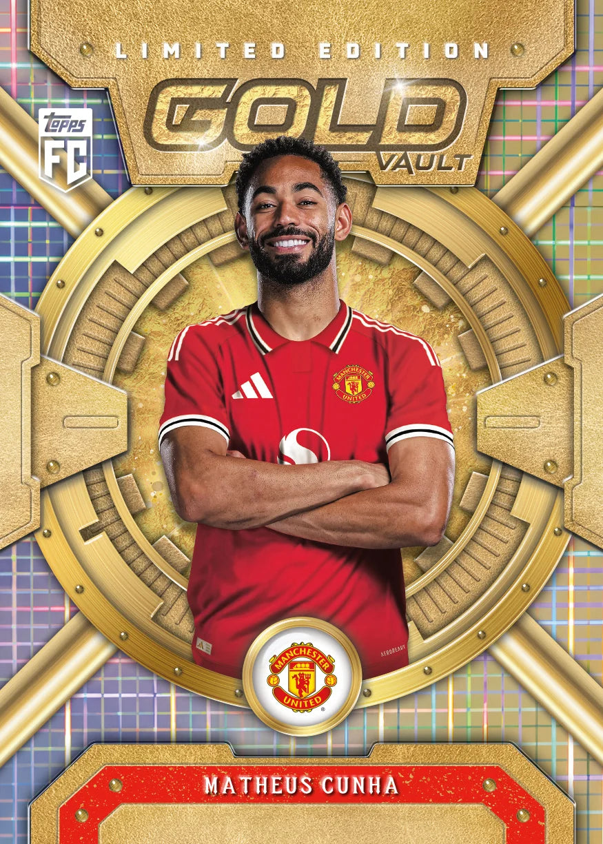 2026/27 Topps Collector Tin Manchester United (35 Cards per tin) 2 Sequentially numbered parallels per tin