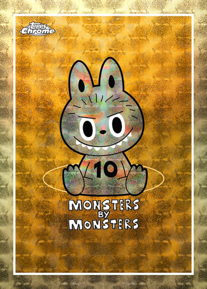 2025 Topps Labubu Chrome 10th Anniversary Hobby Box Monster Superfractor Card