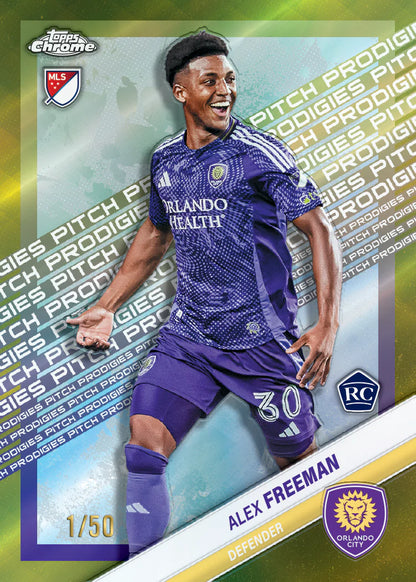 Topps Chrome MLS 2025 Hobby Box Alex Freeman Rookie Card