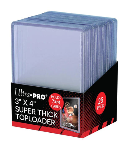 Ultra Pro 75pt Top Loaders (isi 25 / pack). Ketebalan max 1,905mm