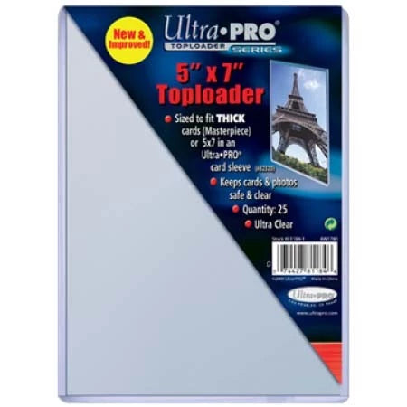 Ultra Pro 5" X 7" (127 mm x 177.8 mm) Top Loader + sleeve (piece)