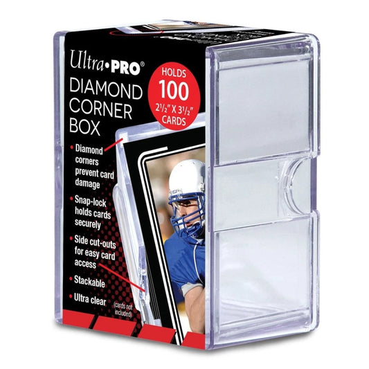 Ultra Pro Diamond Corners 100 Count Clear Card Storage Box