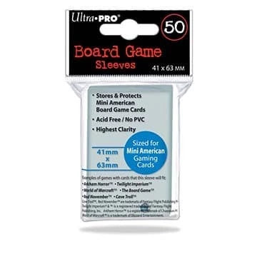 Ultra Pro 41mm X 63mm Mini American Board Game Sleeve (50 pcs / pack)