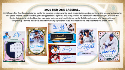 2026 Topps Tier One Baseball Hobby Box Detail