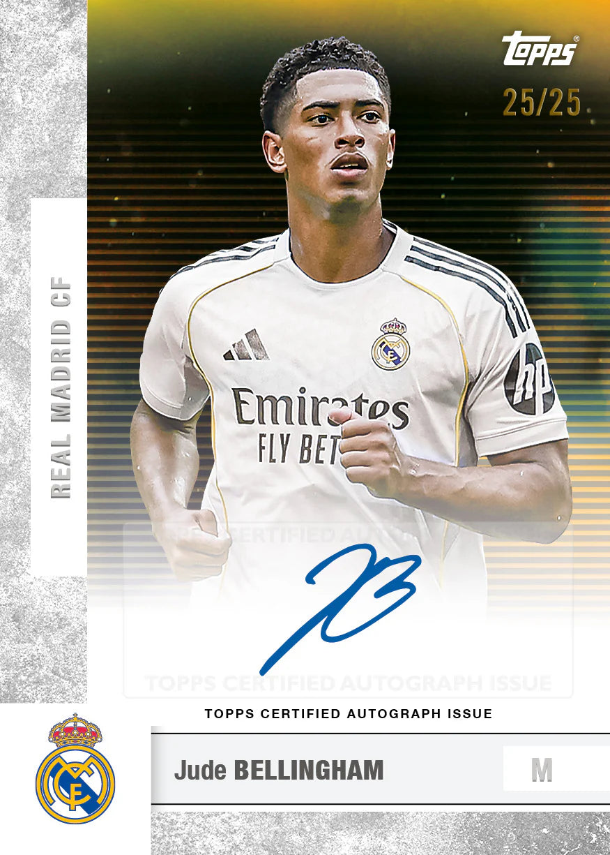 Real Madrid Jude Bellingham Autograph Issue Card