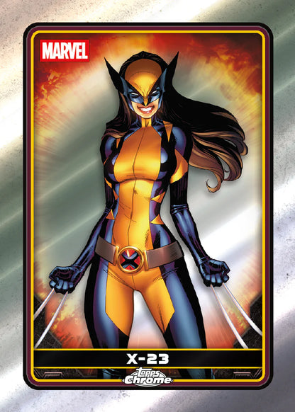 2025 Topps Deadpool Chrome Value Box (7 Packs Per Box, 4 Cards Per Pack) 2 exclusive mini diamonds base card parallels