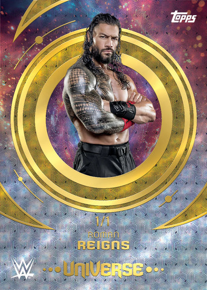 2025 Topps Universe WWE Hobby Box Roman Reigns Universe Card