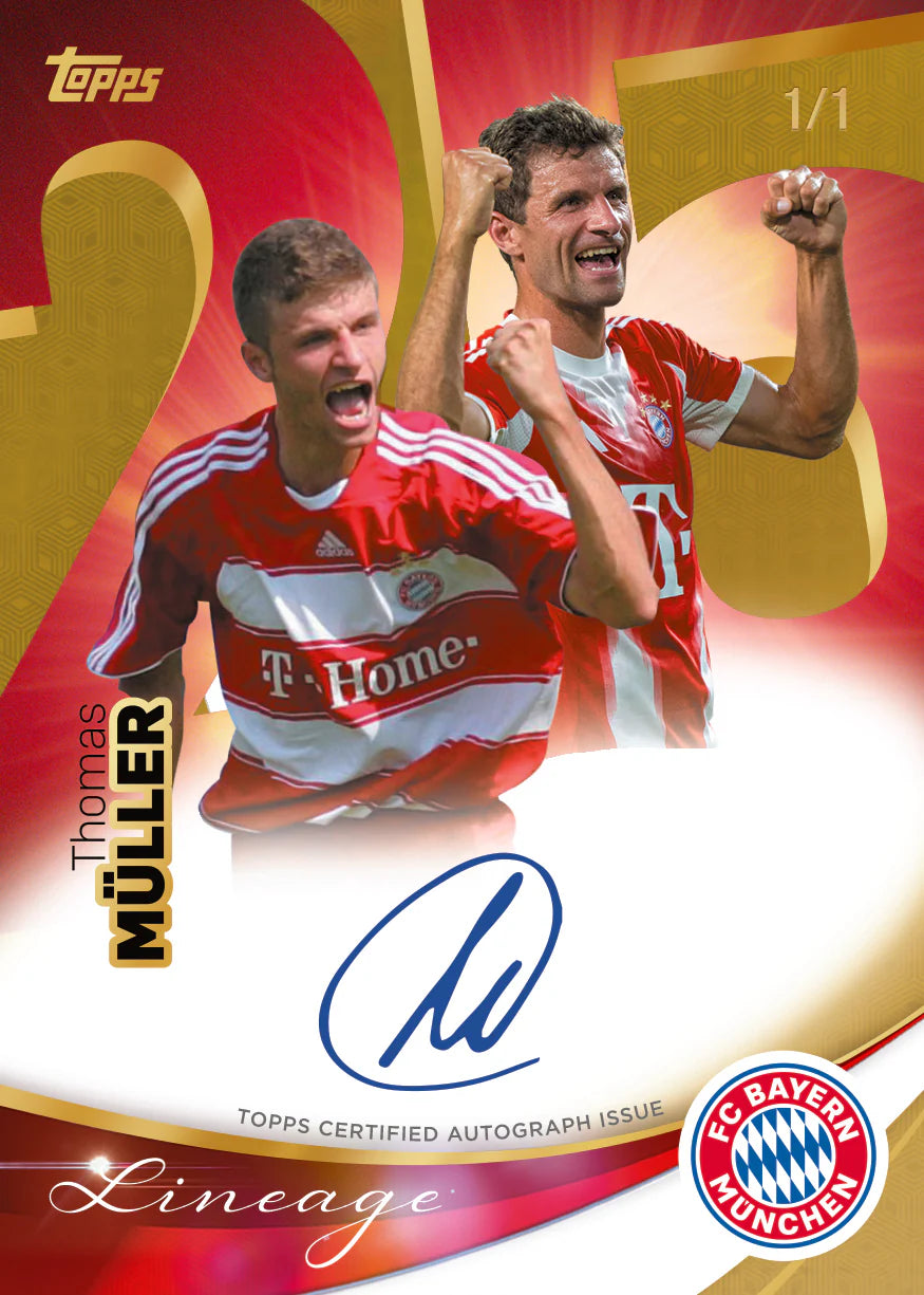 2025/26 Topps Lineage FC Bayern München Autograph Tomas Muller