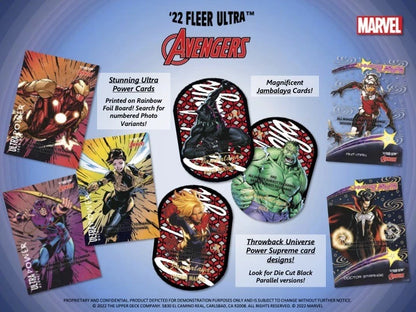 2022 Upper Deck Marvel Fleer Ultra Avengers Hobby Box