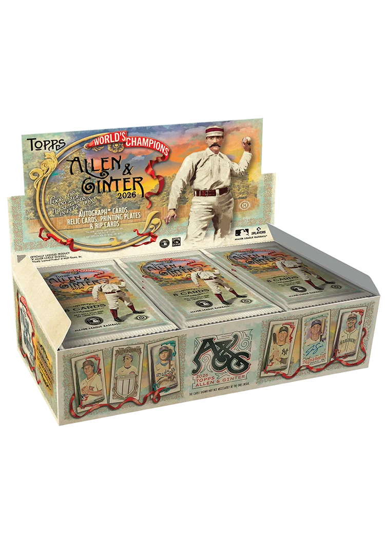 2026 Topps Allen Ginter Baseball Hobby Box (8 Cards Per Pack, 24 Packs Per Box ) Look 2 Any These Card In The Box Autograph Cards, Relic Cards, Printing Plates & Rip Card