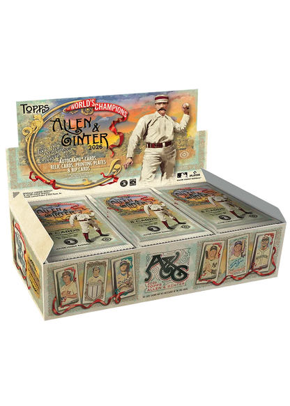 2026 Topps Allen Ginter Baseball Hobby Box (8 Cards Per Pack, 24 Packs Per Box ) Look 2 Any These Card In The Box Autograph Cards, Relic Cards, Printing Plates & Rip Card