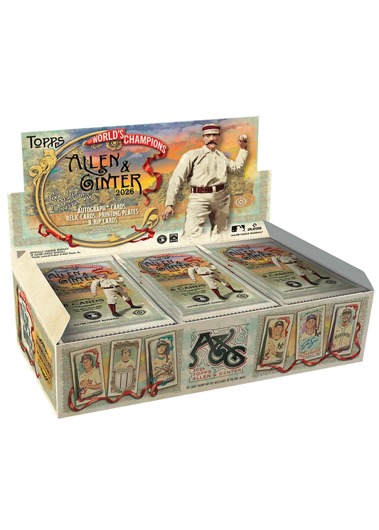2026 Topps Allen Ginter Baseball Hobby Box (8 Cards Per Pack, 24 Packs Per Box ) Look 2 Any These Card In The Box Autograph Cards, Relic Cards, Printing Plates & Rip Card