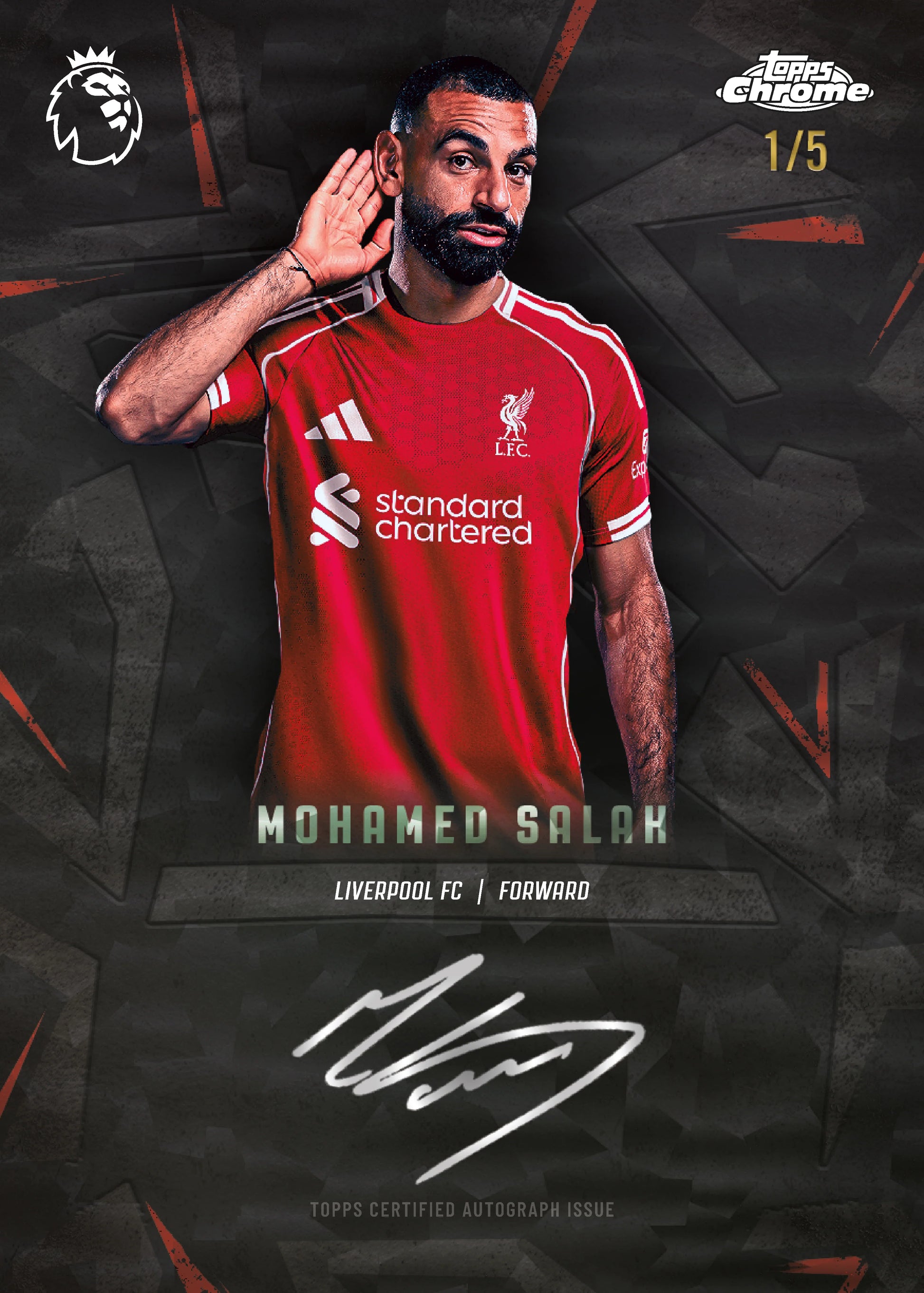 Mohamed Salah Autograph Card