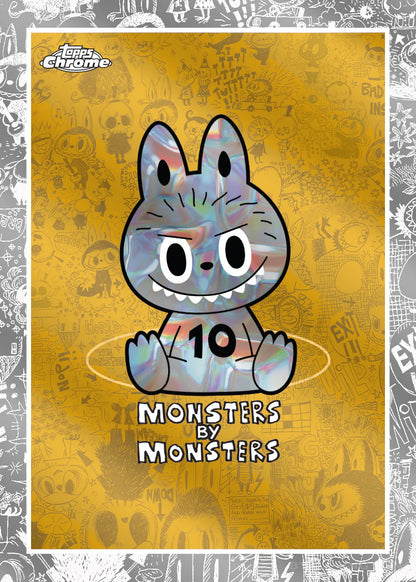 2025 Topps Labubu Chrome 10th Anniversary Hobby Box Base Monster By Monster