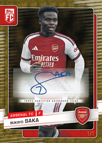 2026/27 Topps Collector Tin Arsenal (35 Cards per tin) 2 Sequentially numbered parallels per tin