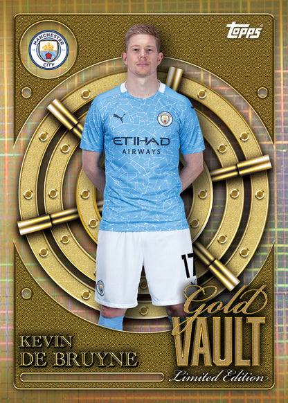 2025/26 Topps Manchester City Collector Tin Kevin De Bruyne Gold Valut Limited Edition