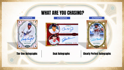 2026 Topps Tier One Baseball Hobby Box Autographs Card