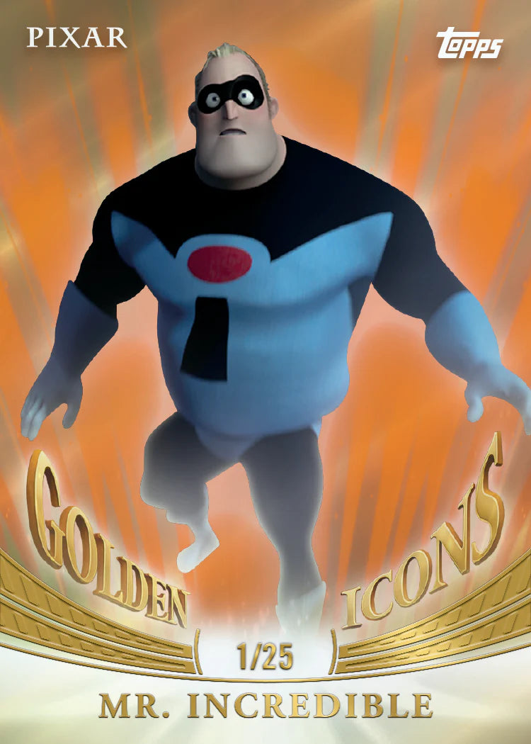 2025 Pixar Gold Mr Incredible Golden Icons