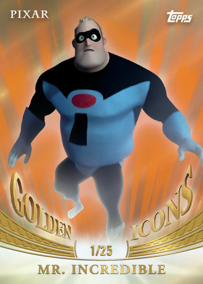 2025 Pixar Gold Mr Incredible Golden Icons