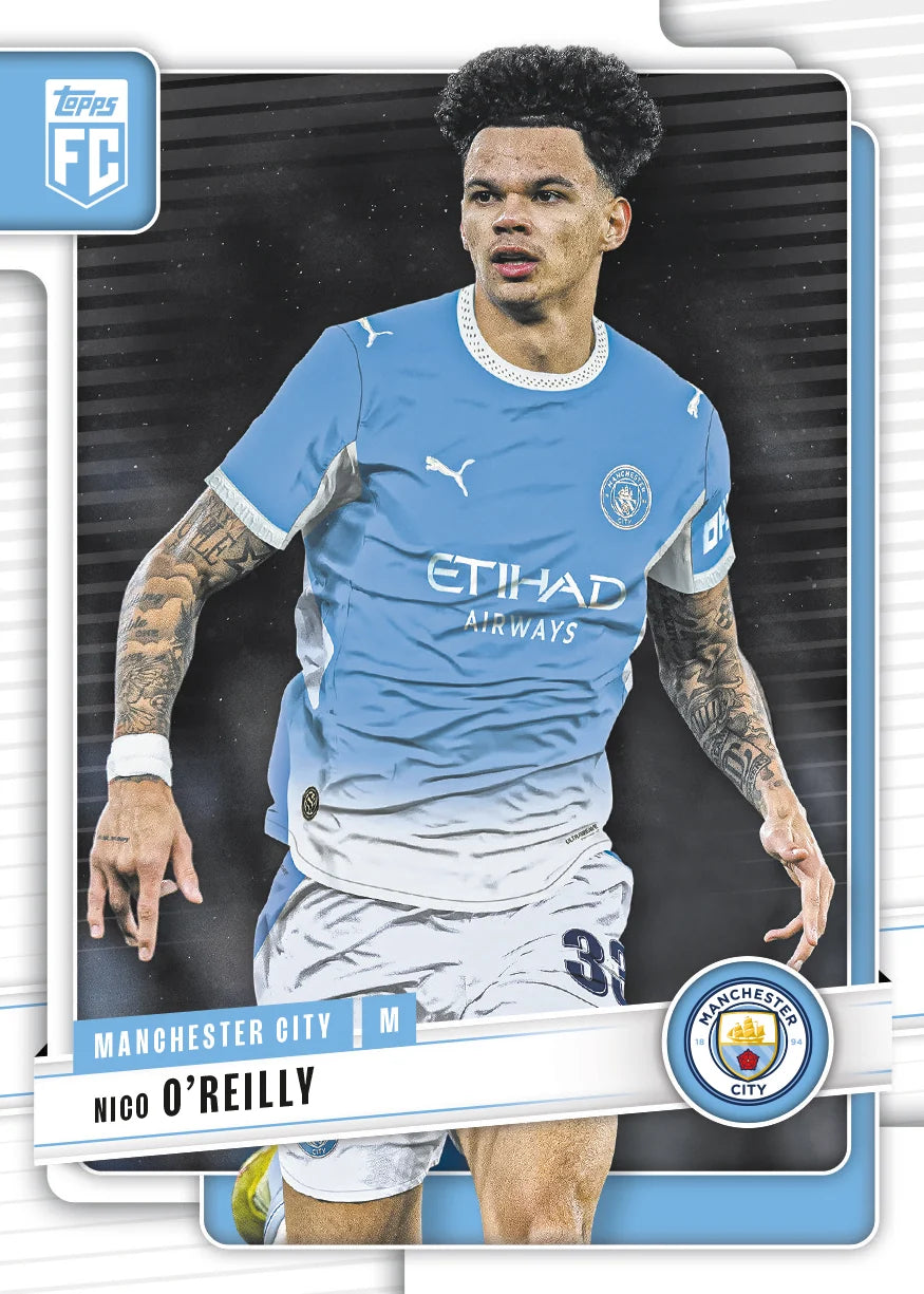 2026/27 Topps Collector Tin Manchester City (35 Cards per tin) 2 Sequentially numbered parallels per tin