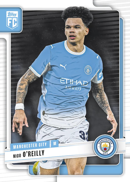 2026/27 Topps Collector Tin Manchester City (35 Cards per tin) 2 Sequentially numbered parallels per tin