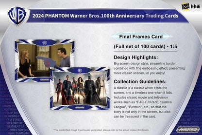 2024 Kakawow PHANTOM Warner Bros 100th Anniversary Trading Cards Hobby Box (10 pack per box, 5 kartu per pack) - 2 sampai 4 numbered cards per box