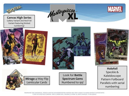 2024 Upper Deck Marvel Masterpieces XL Hobby Box featuring Joe Jusko (10 pack per box, 3 kartu per pack) - Kartu berukuran JUMBO 5"x7"