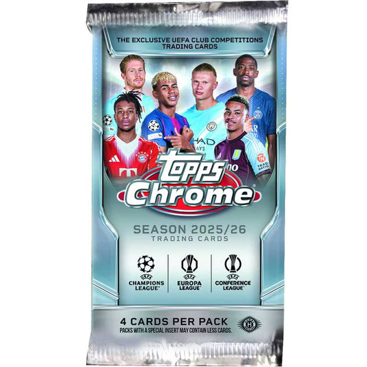 2025/26 Topps Chrome UEFA Club Competitions Value Pack 
