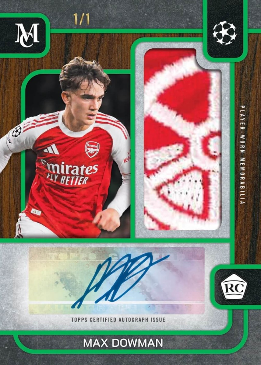 Max Dowman Autograph Memorabilia Card One of One