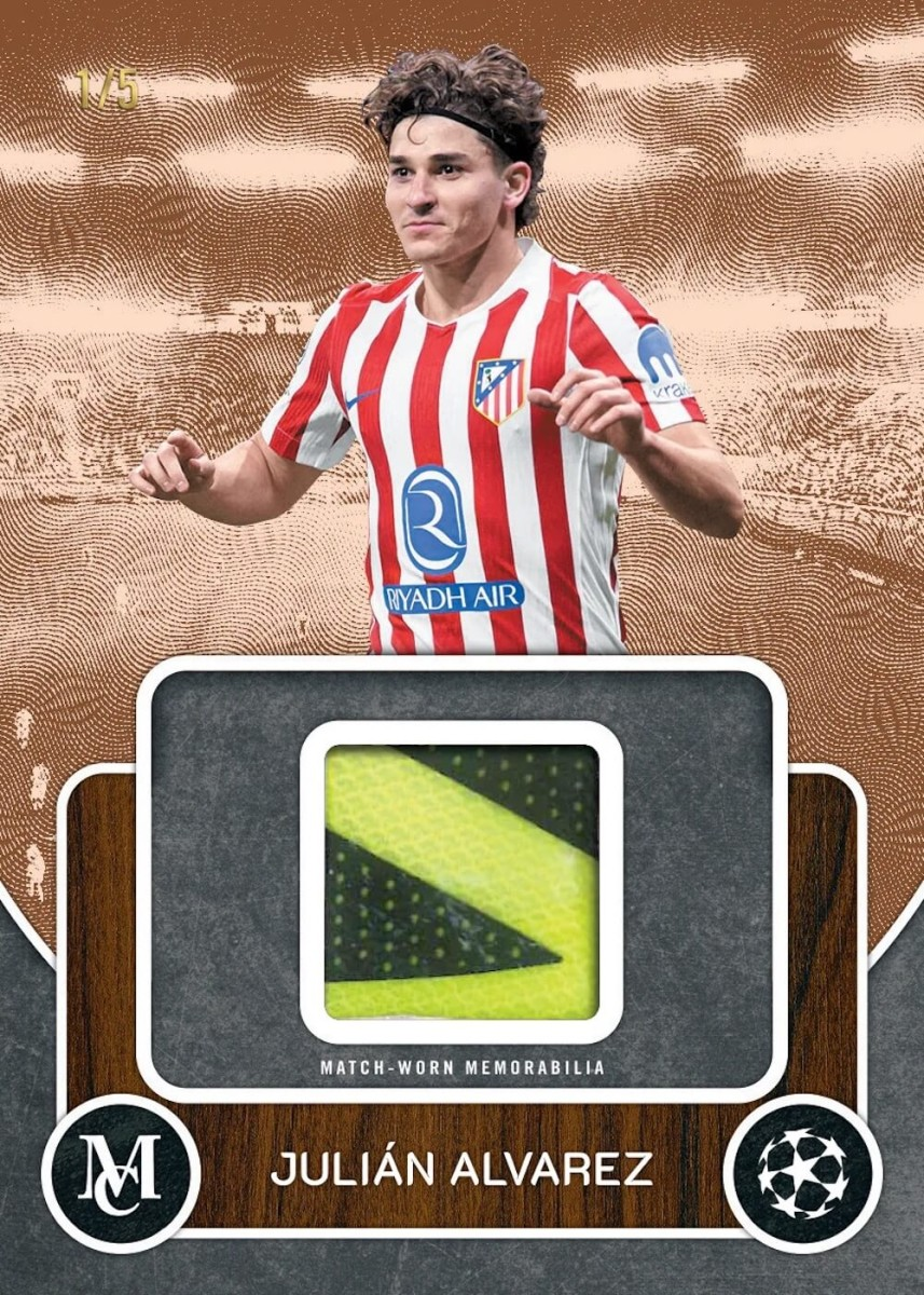 Julian Alvarez Match-Worn Memorabilia Card