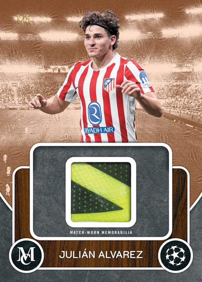 Julian Alvarez Match-Worn Memorabilia Card