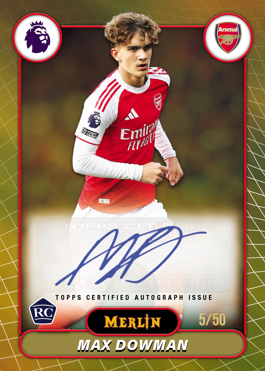 2026 Topps Merlin Premier League Autographs Max Dowman