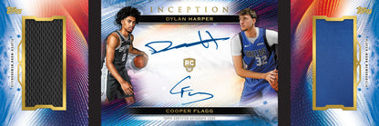 2025/26 Topps Inception Basketball Dyla Harper and Cooper Flag Autograph Card