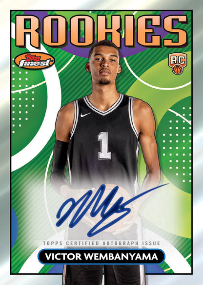 2023/24 Topps Finest Basketball Hobby Box (6 pack per box, 10 kartu per pack) - 2 autograph per box