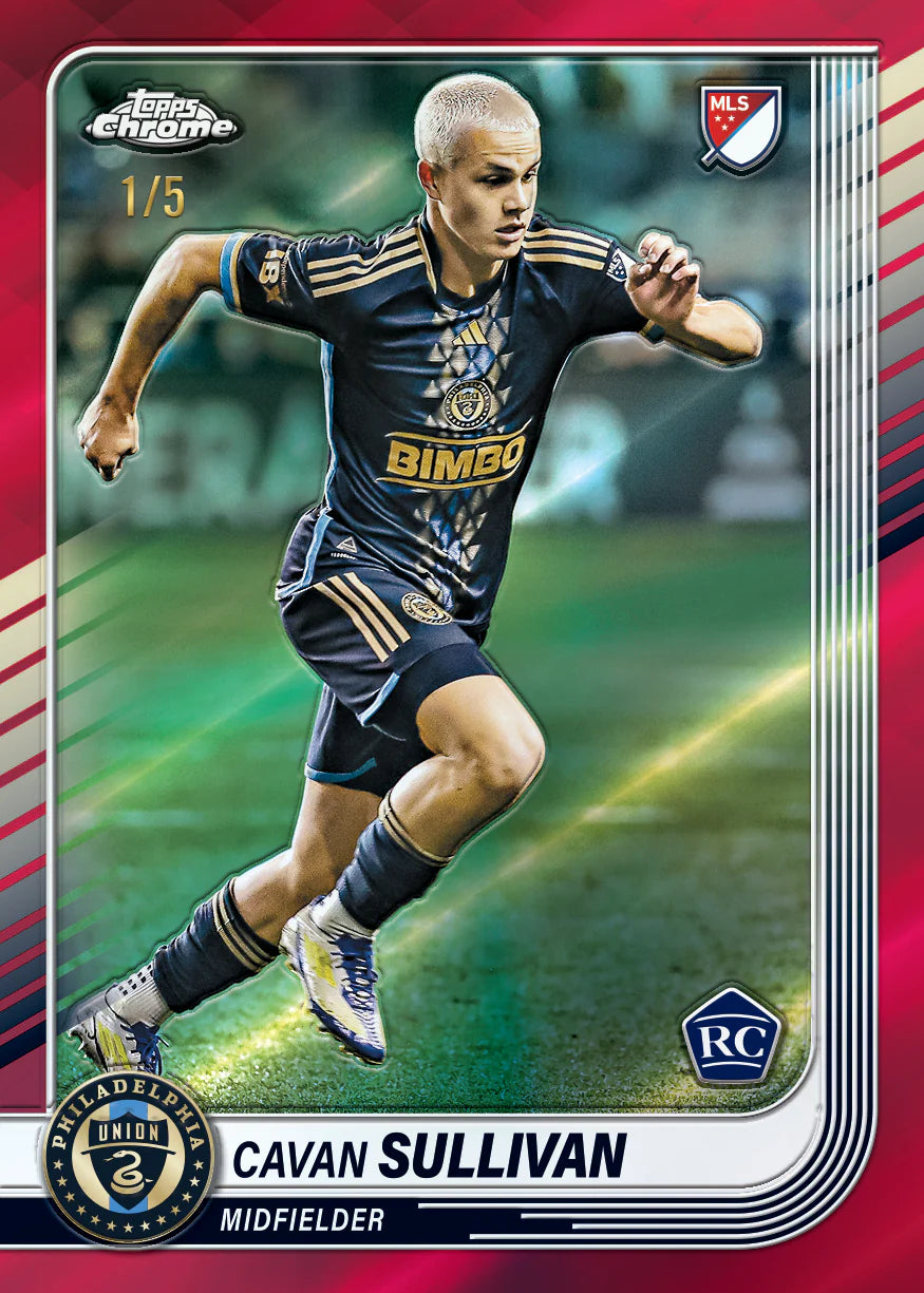 Topps Chrome MLS 2025 Hobby Box Cavan Sullivan Rookie Card