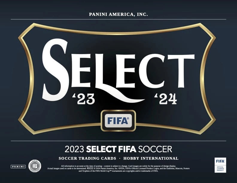 2023/24 Panini Select FIFA Hobby International Box (12 pack per box, 5 kartu per pack) - 1 autograph per box