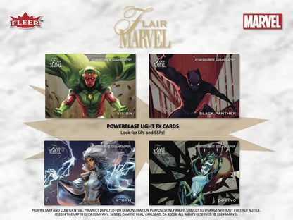 2023 Upper Deck Marvel Flair Hobby Box (12 pack per box, 4 kartu per pack)