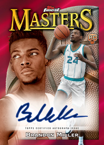 2023/24 Topps Finest Basketball Hobby Box (6 pack per box, 10 kartu per pack) - 2 autograph per box