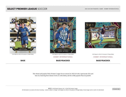 2023/24 Panini Select English Premier League EPL International Hobby Box (5 kartu per pack, 12 pack per box) - 1 autograph per box