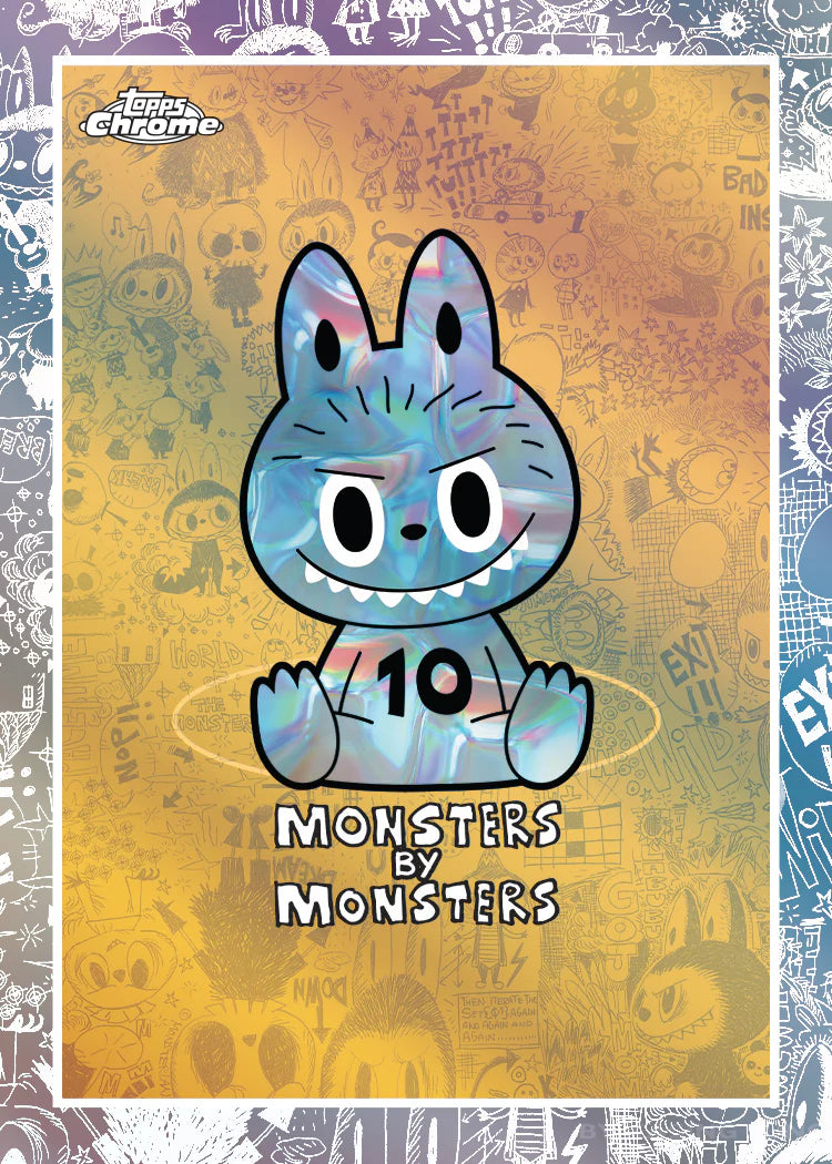 2025 Topps Labubu Chrome 10th Anniversary Hobby Box Refractor Card