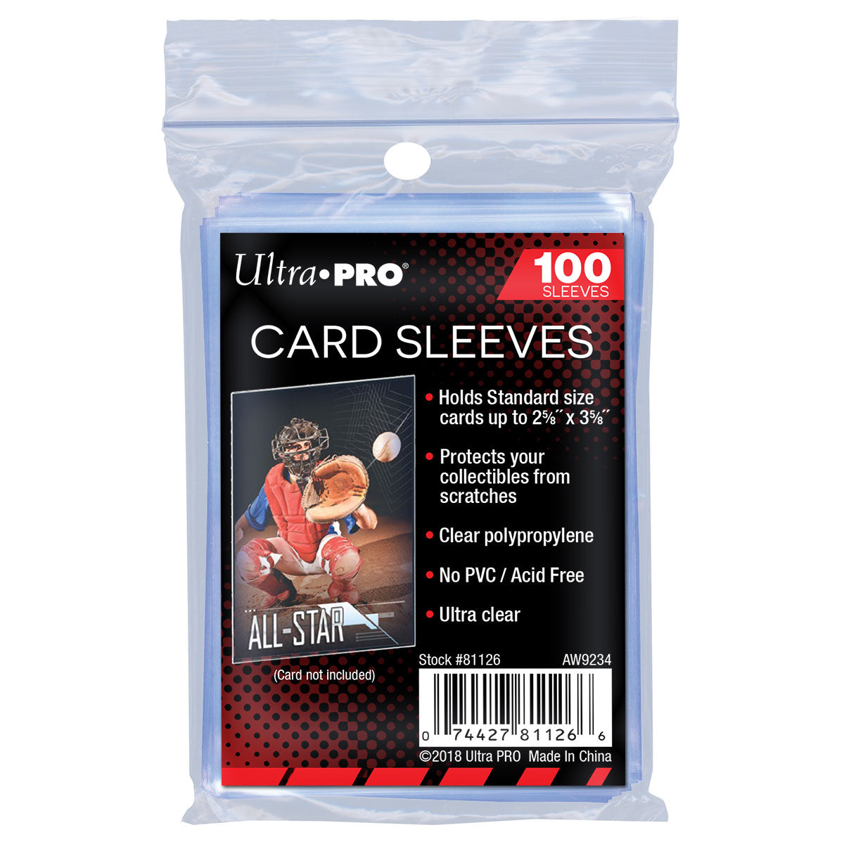 Ultra Pro Soft Card Sleeve (Plastik kartu standard isi 100 / pack)